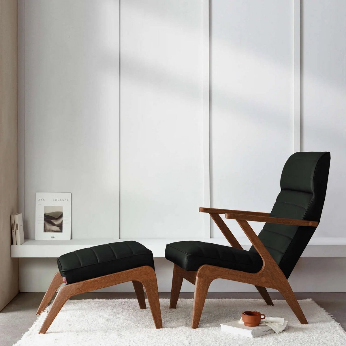 Schwarz Premium Buchenholz, Nussbaum Beizung