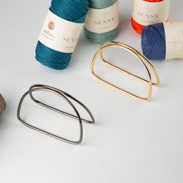 Maniglia per borsa in metallo - Forma a D