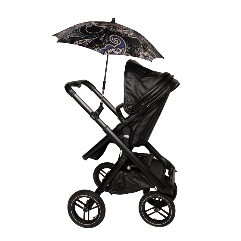 Bellasol - Limited Edition Paisley - Parasol barnevogn/buggy universal - Speciel UV-bestandig belægning - 1 års garanti