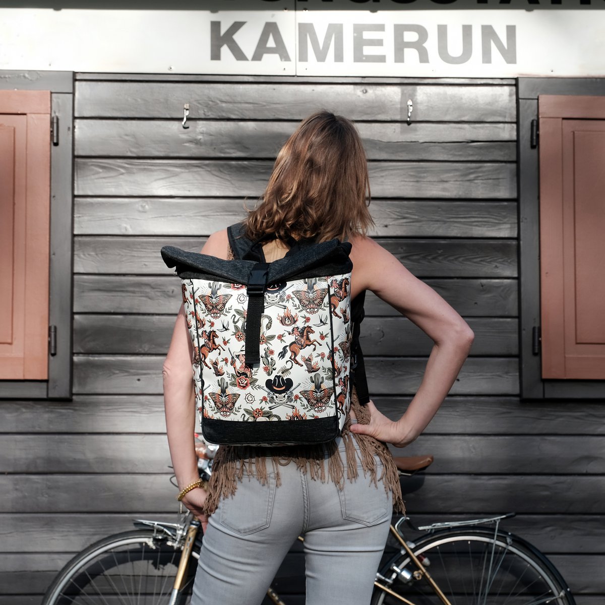 Combinaison sac à vélo / porte-bagages.