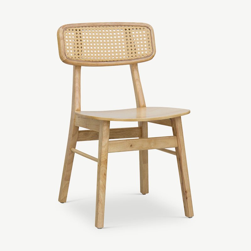 Jenson Esszimmerstuhl, Rattan und Natursitz