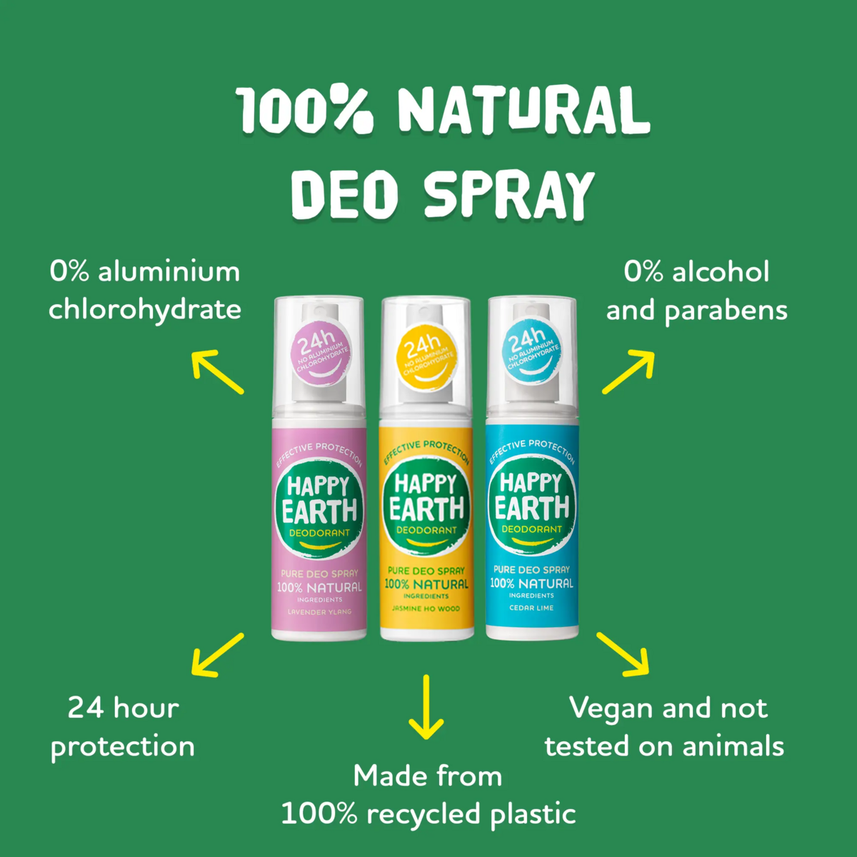 Natural Deodorant Spray Gurken Matcha