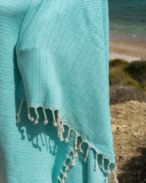 ELA Cotton Hammam Spa Towel – Compact – Mint - 180x100 cm