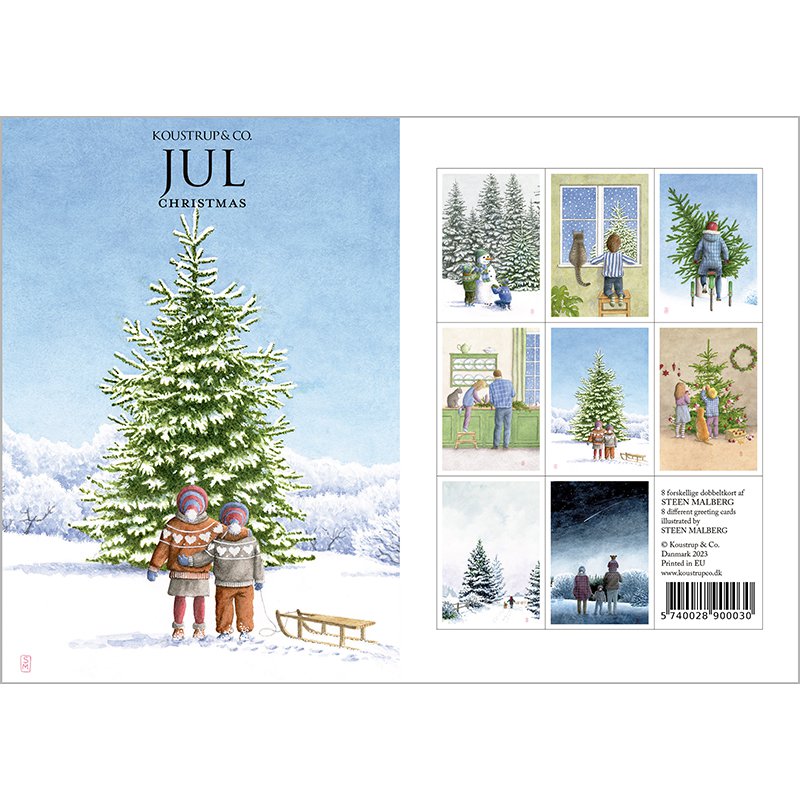 Christmas - 8 quality cards w/envelopes