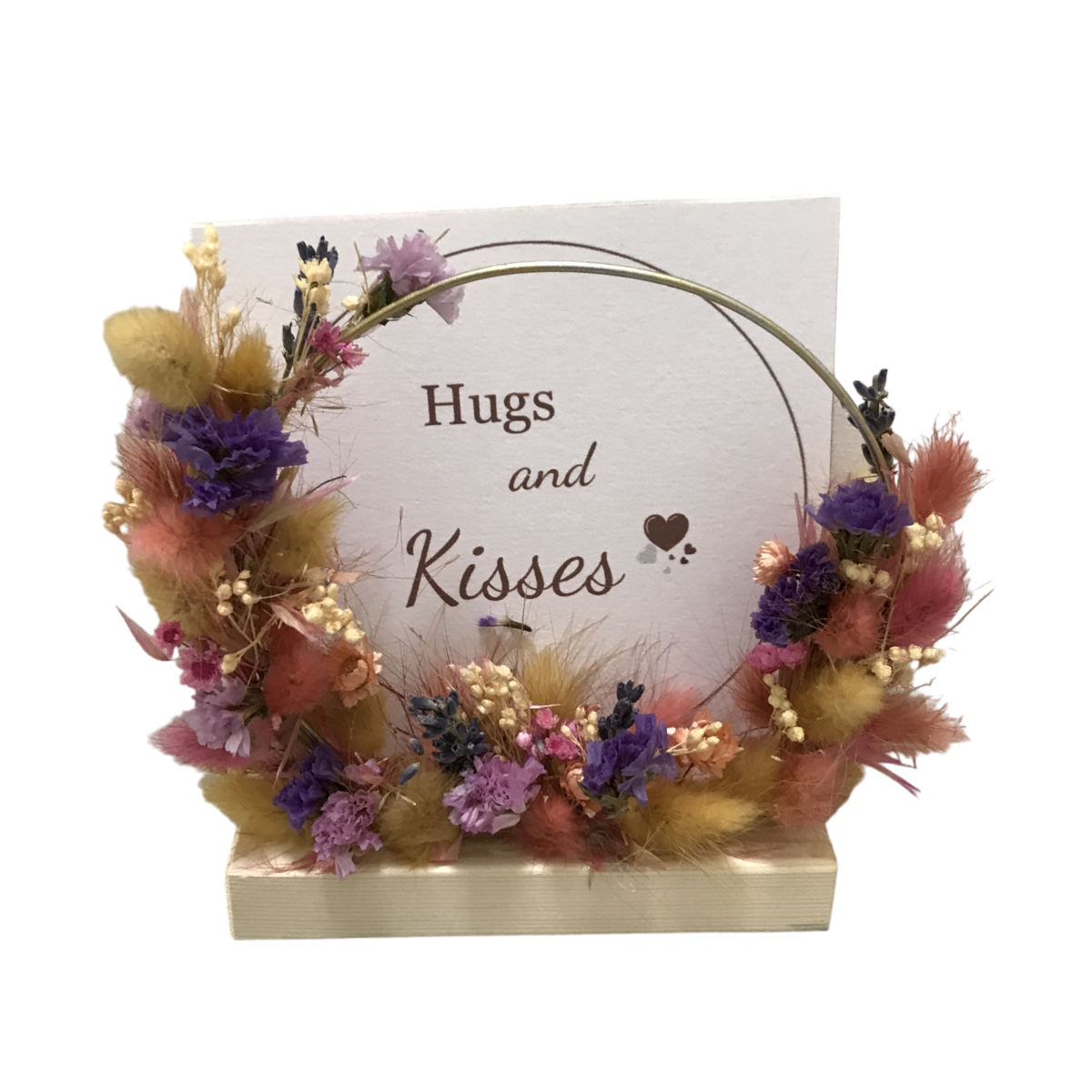 Flowerhoop rond 12cm romantique