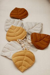 Guirlande de Lin "Ocre" avec Feuilles