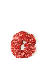 Kırmızı Abstract Print Scrunchie
