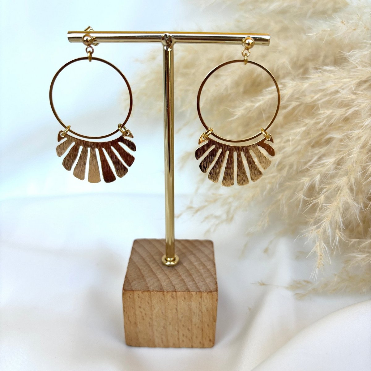 Nomad Spirit – Gold Statement Earrings