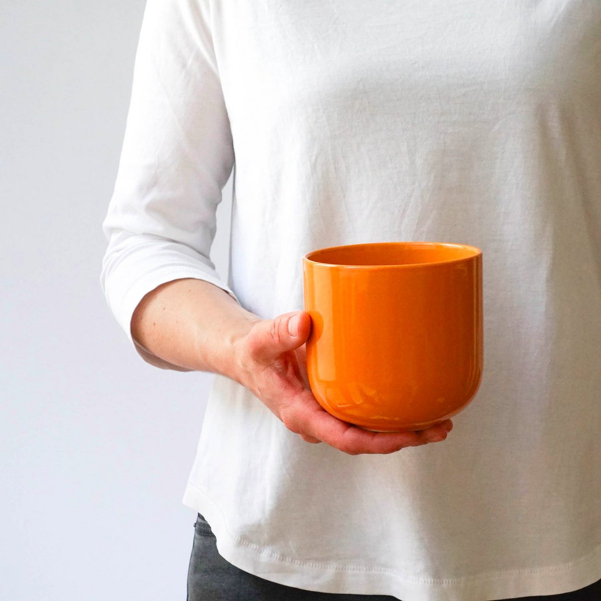 Bowl with lid MoxBowl Hollyhock - deep orange - 500ml