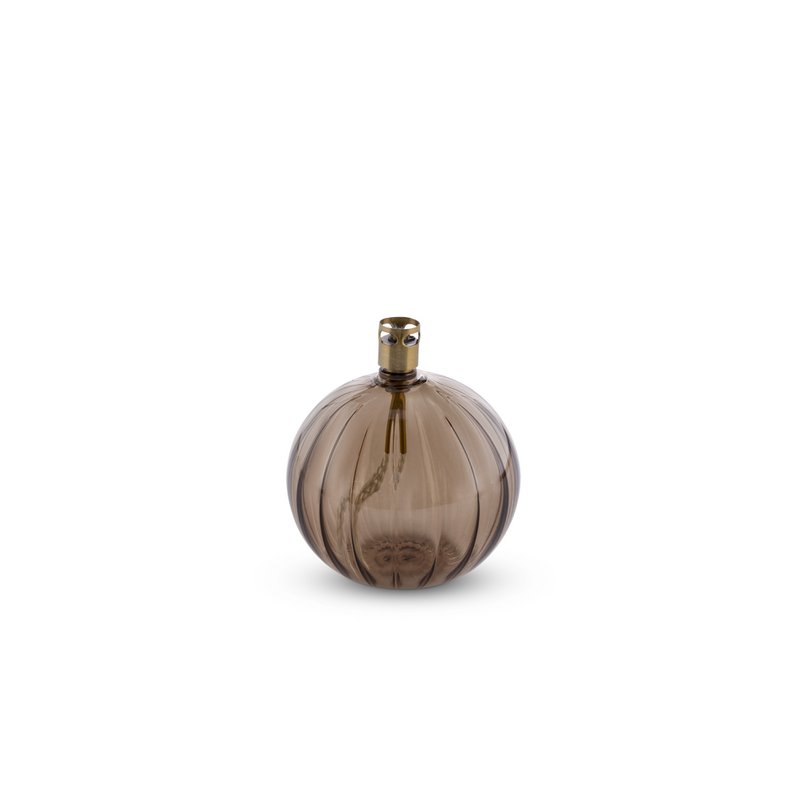 Olielamp Round elegant champagne brass S