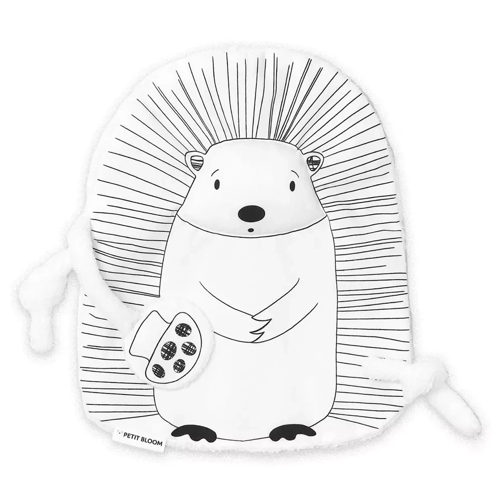 Schwarz-Weiß-Igel-Bettdecke