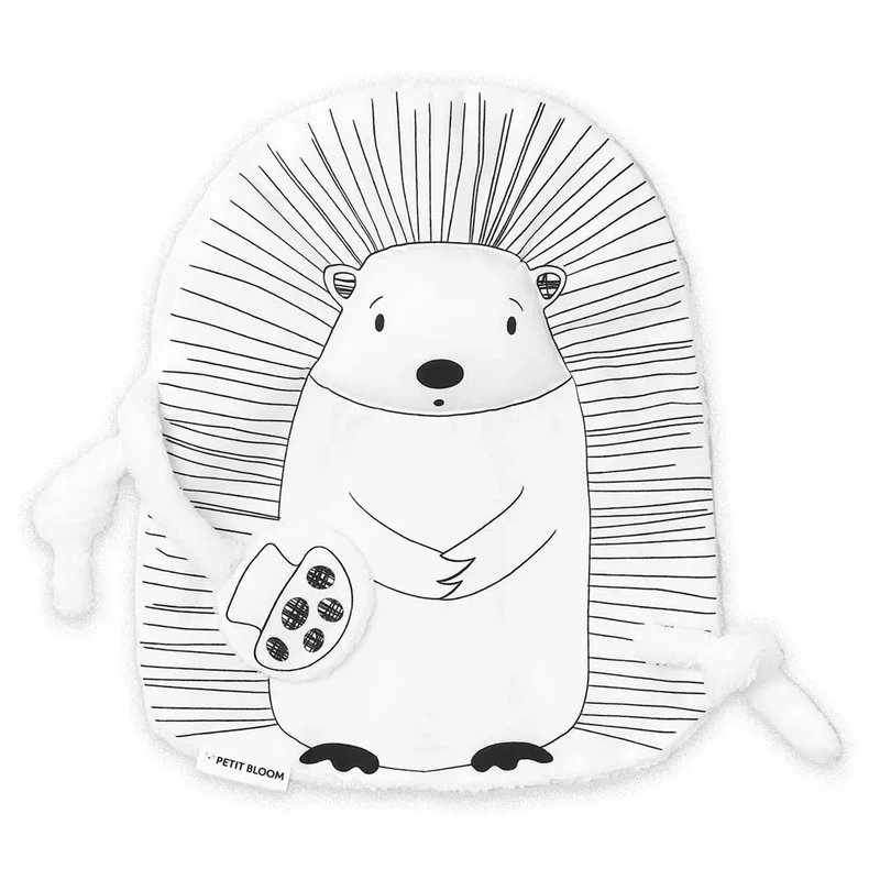 Schwarz-Weiß-Igel-Bettdecke