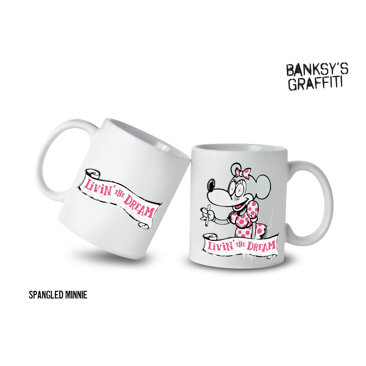Banksy Keramikkrus 325ml - Minnie Living the Dream