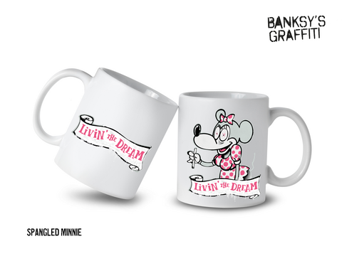 Banksy Ceramic Mug 325ml -  Minnie Living the Dream