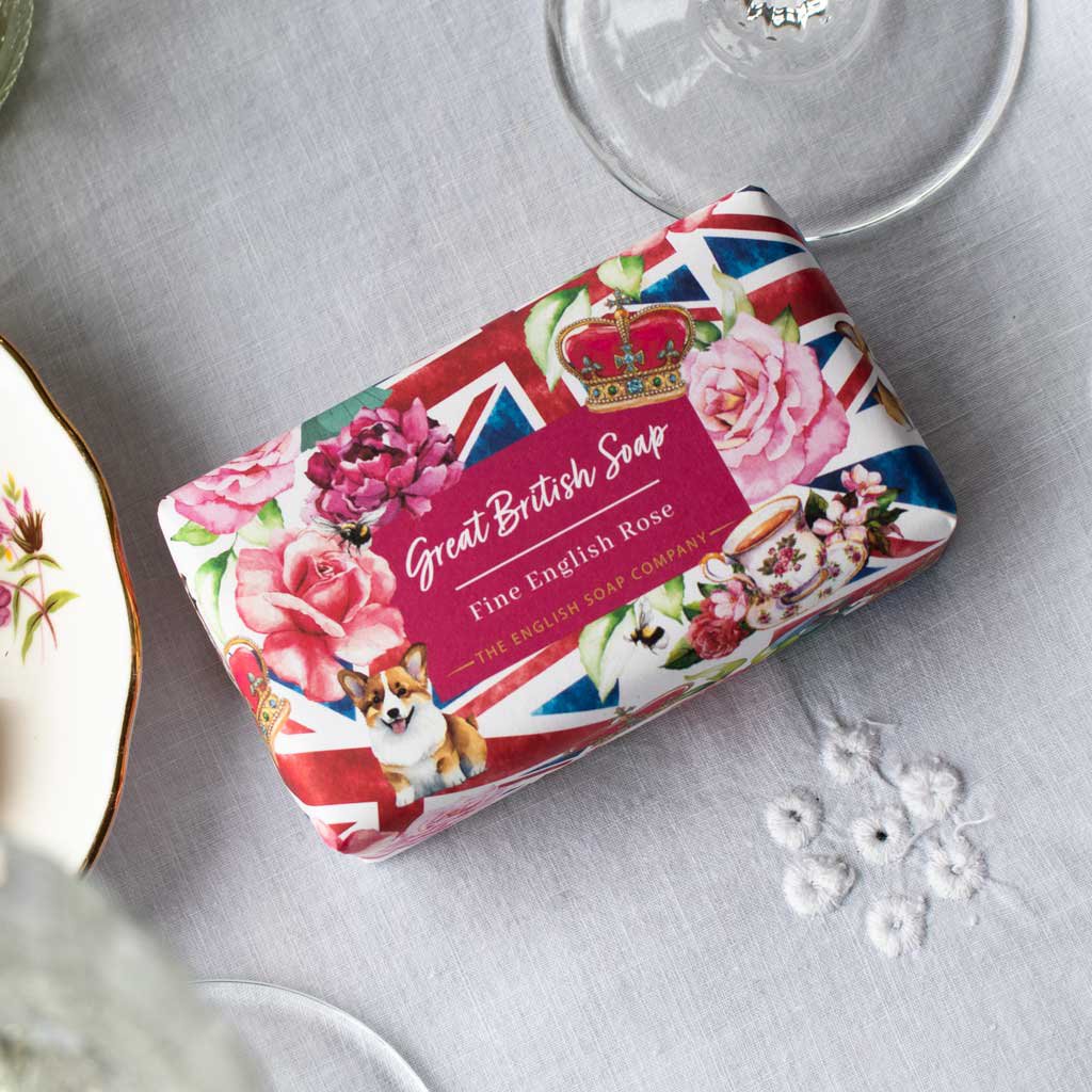 ENGLISH SOAP C° 190g zeep - Great British Soap - Rose