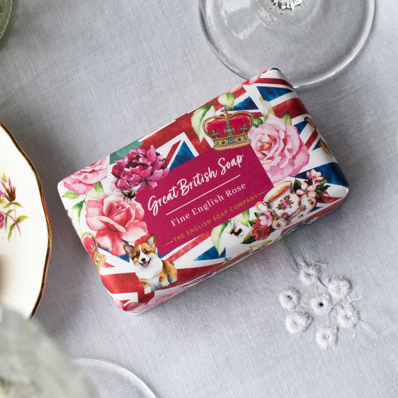 ENGLISH SOAP C° 190g zeep - Great British Soap - Rose