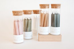 Let's Sparkle & Shine – 8 Minikerzen in einer Glasröhre