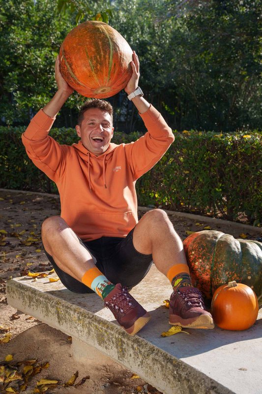 Calabazas calcetines | Calcetines de otoño con espantapájaros - calcetines casuales que no coinciden