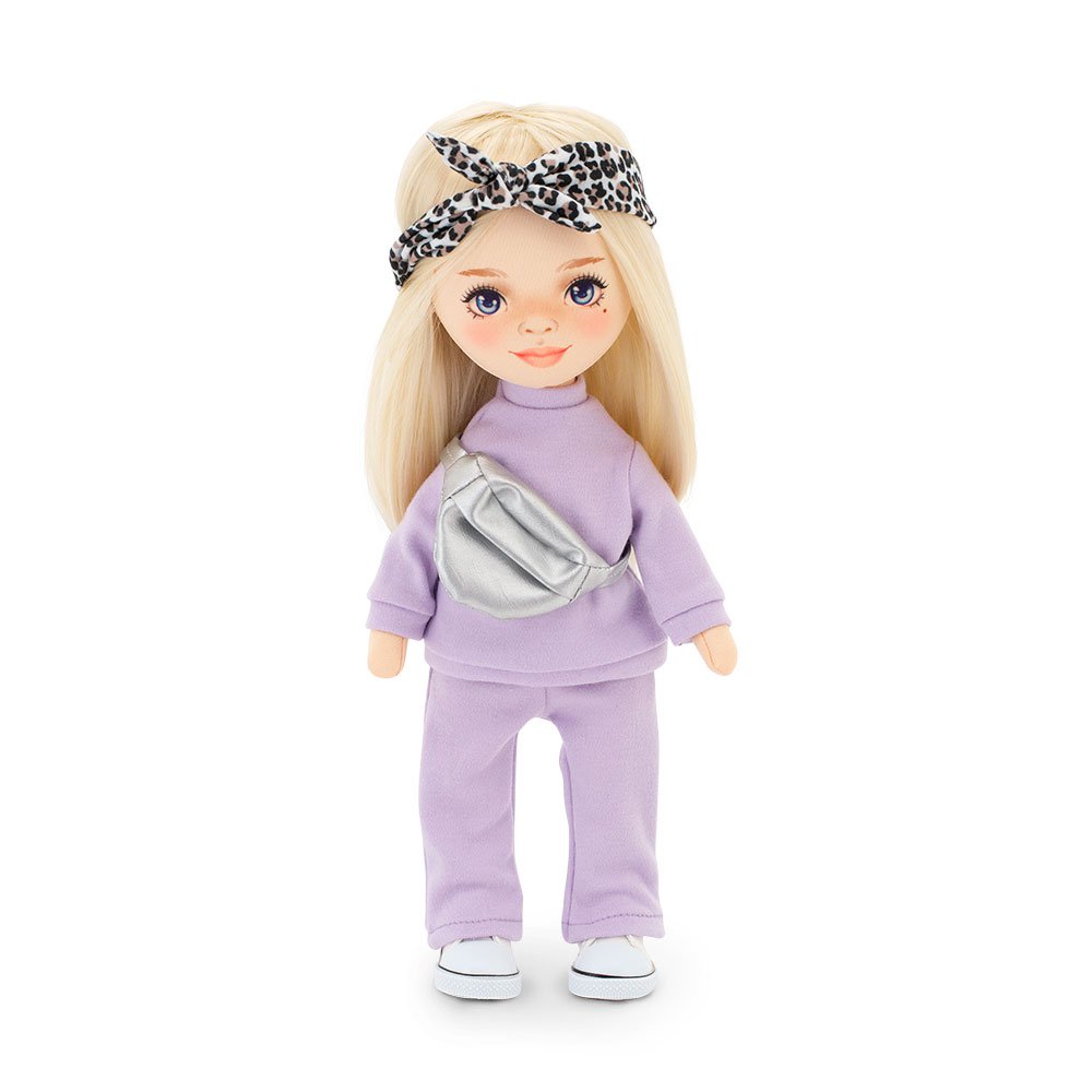 Soft toy, Sweet Sisters - Mia in a Purple Tracksuit + bonus accessories set (35cm)