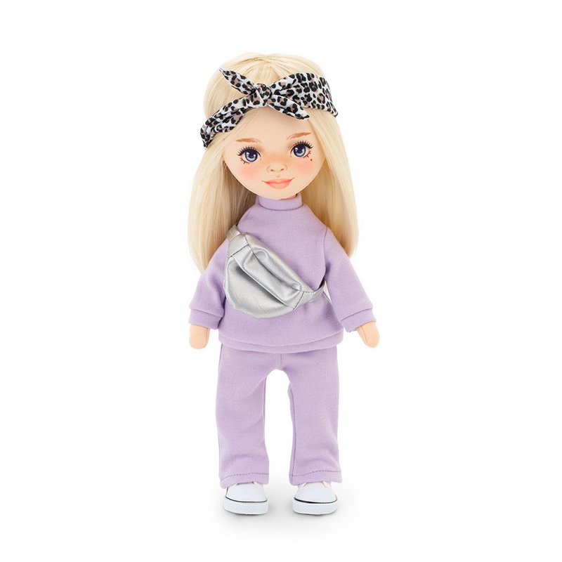 Soft toy, Sweet Sisters - Mia in a Purple Tracksuit + bonus accessories set (35cm)