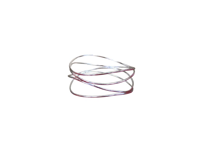 Double Wave Bracelet in silver