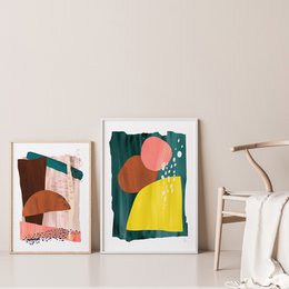 Abstract Circle Verticem Collis Art Print
