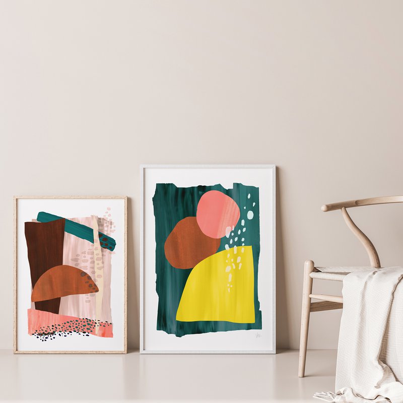 Abstract Circle Verticem Collis Art Print