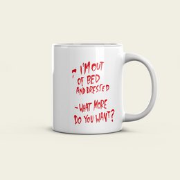Tazza in ceramica Banksy 325 ml - Sono fuori dal letto