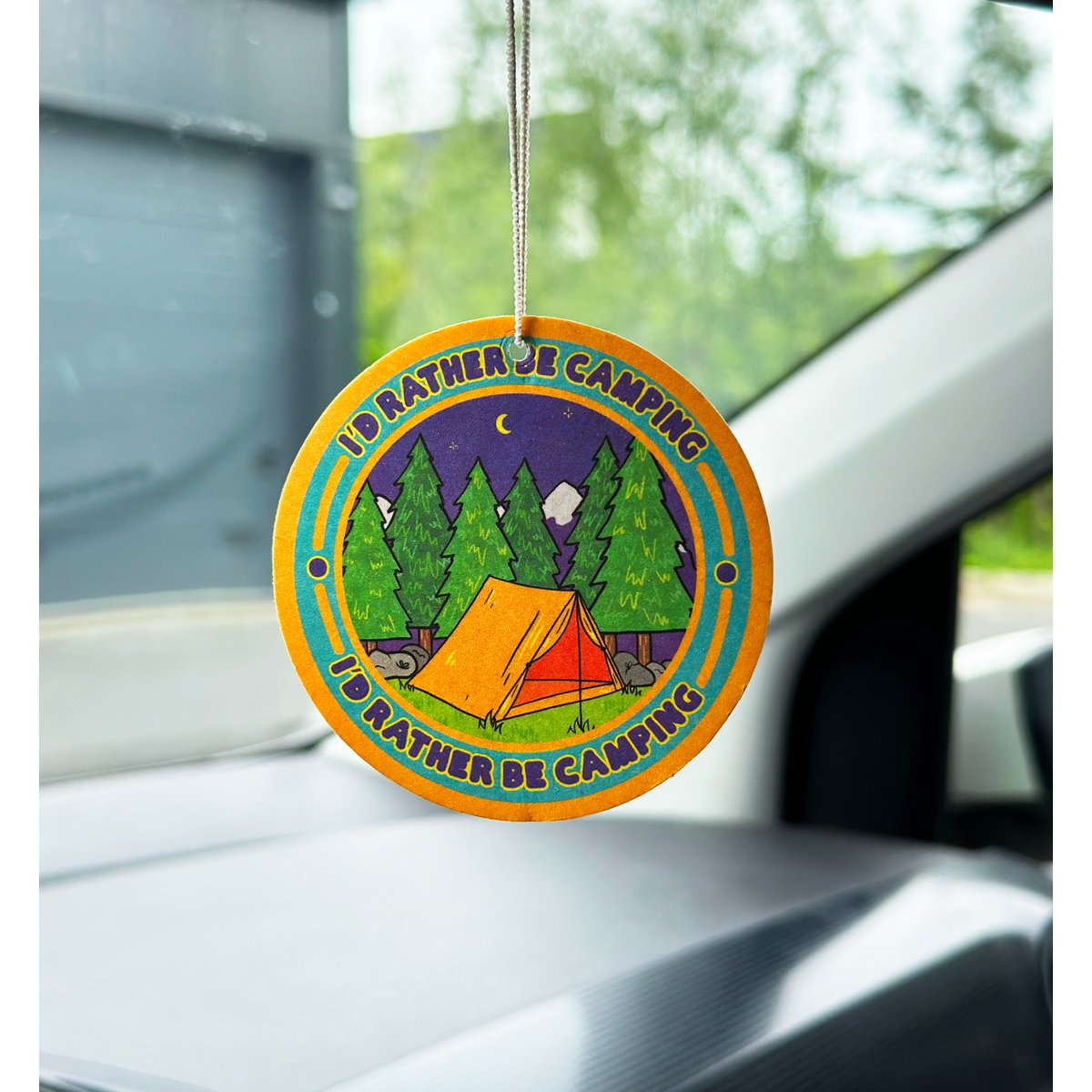 Rather Be Camping Car Air Freshener 