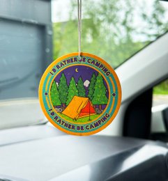 Rather Be Camping Car Air Freshener 