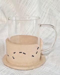 Papier-maché Bekerhouderset - Mieren