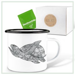 Enamel cup – turtle