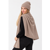 Szal PENELOPE – 100% wełny merino – taupe