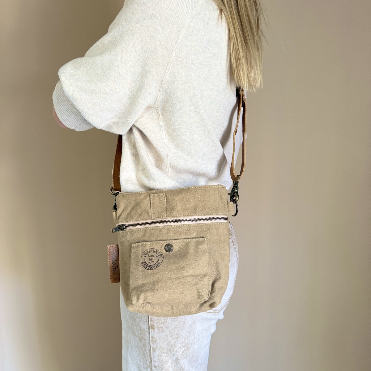 FestivalBag (recycled cotton khaki) NEW BATCH