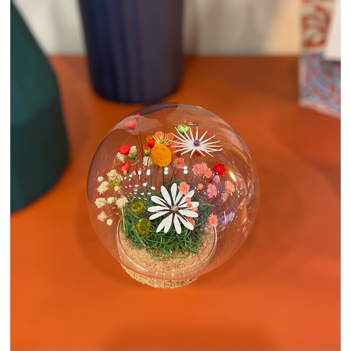 Campana de flores secas (burbuja de jardín (9 cm))