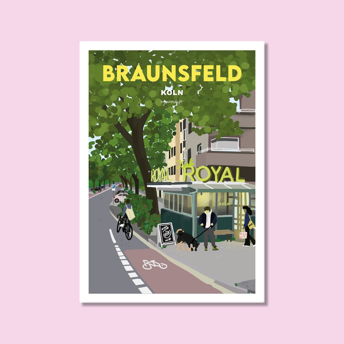 Affiche maison Braunsfeld Cologne