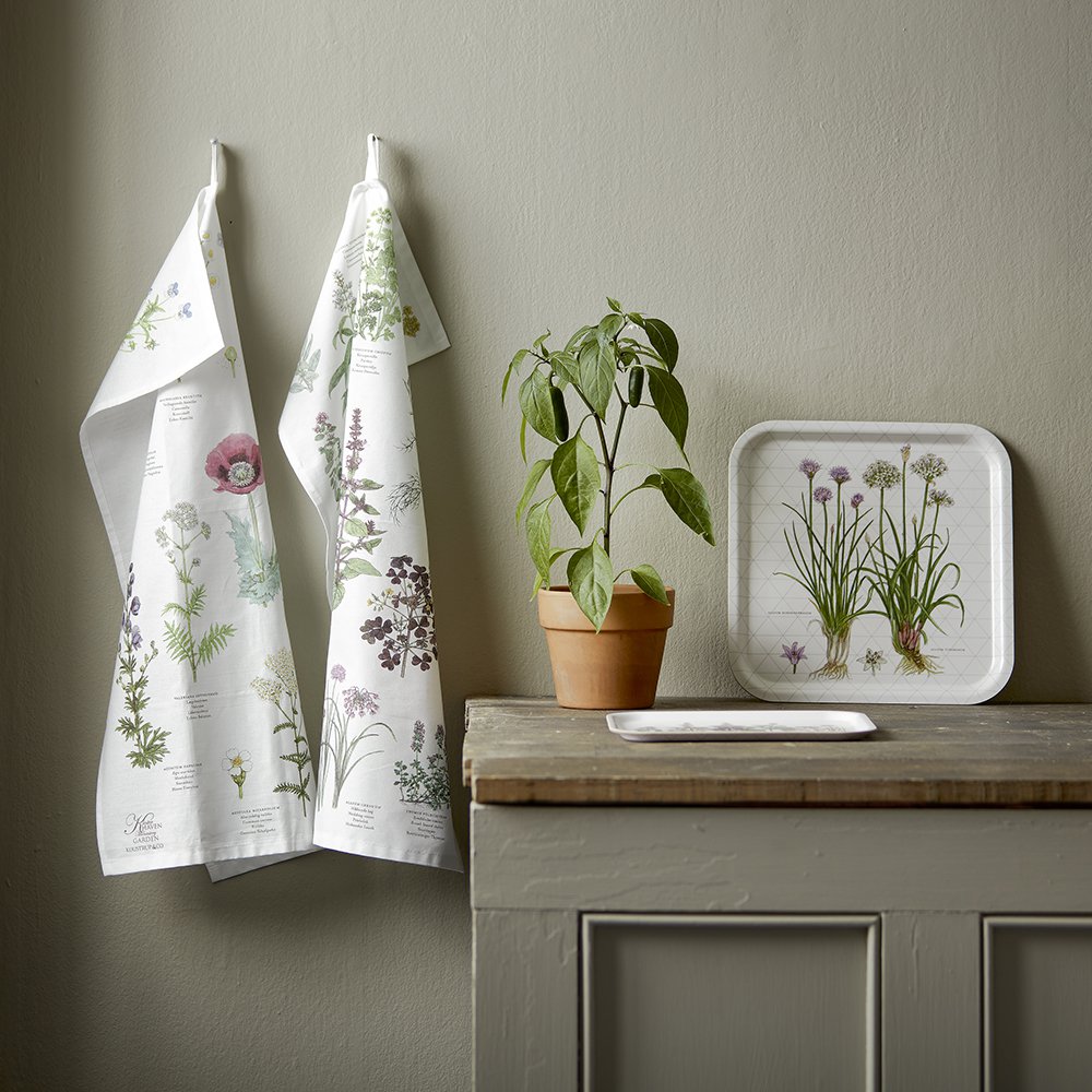 Organic tea towel - Monastery garden