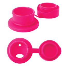 Pura termokande sportsflaske 475 ml + pink swirl ærme