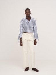 Chemise bleue à carreaux Commute