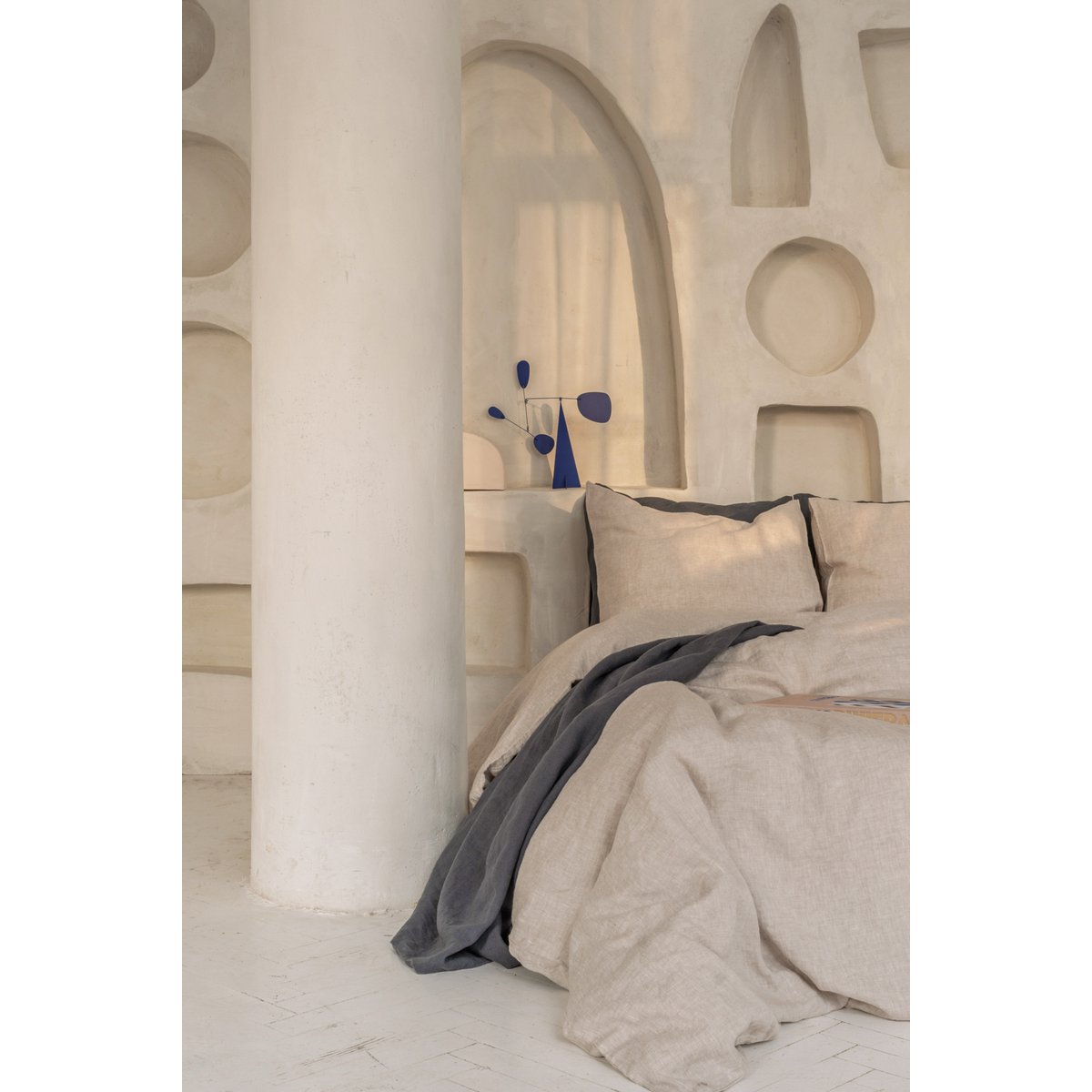Linen bedding set / Natural melange
