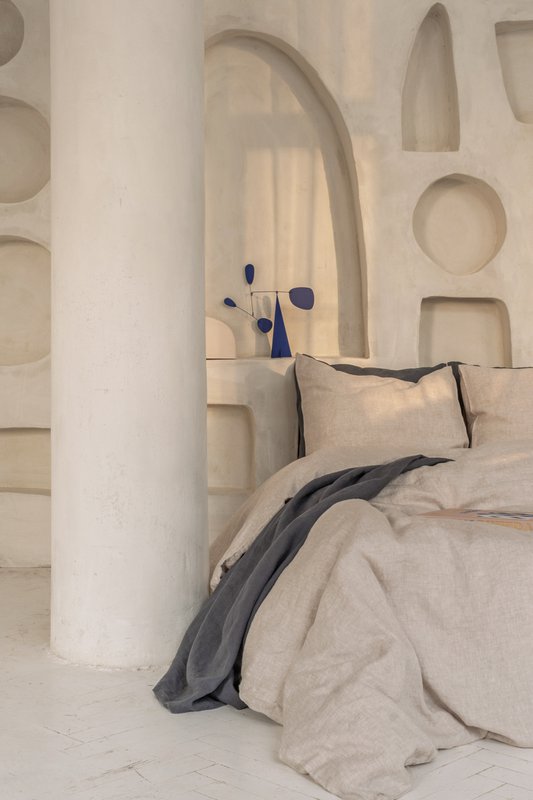 Linen bedding set / Natural melange