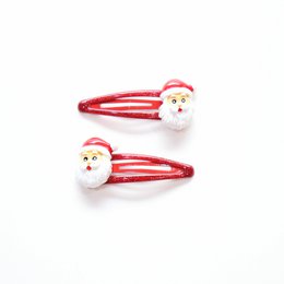 Christmas themed hair clips - Father Christmas
