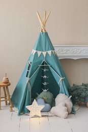 Tipi-tent "Gold Star" met guirlande