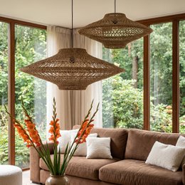 Corda hanging lamp Naturel Medium