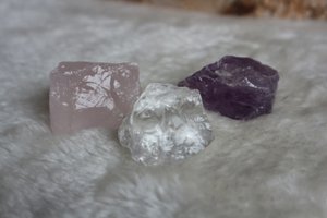 Ruwe Rozenkwarts brokken S