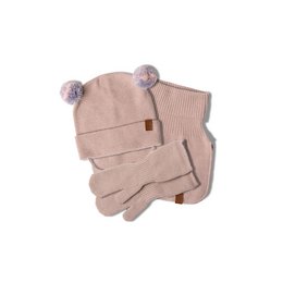 Dzianinowa czapka dziecięca, Dickie i rękawiczki, 3-częściowe