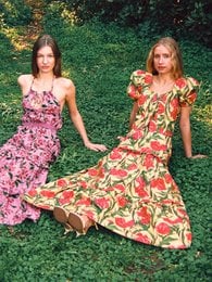Zafira gele bloemenprint top