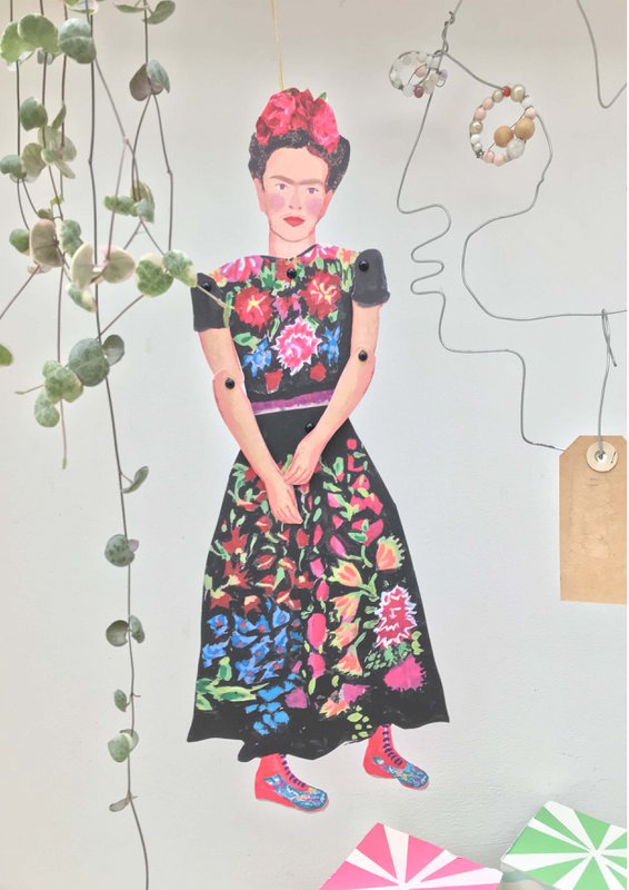 Frida Recortar y hacer títeres
