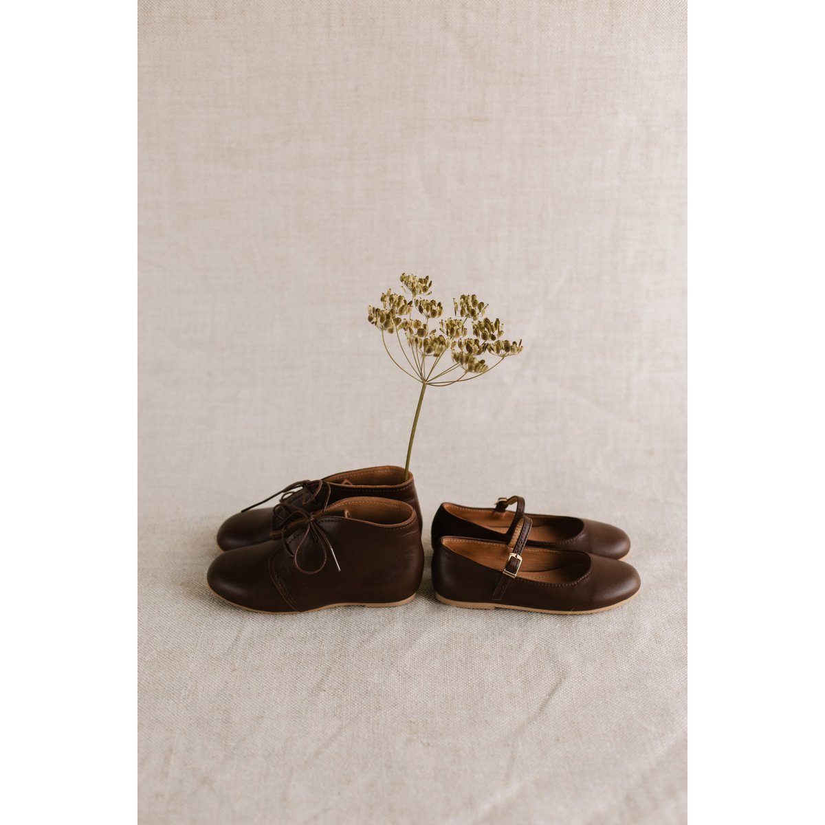Handgefertigte Mädchen-Stiefeletten aus Leder - Heidi - Schokoladenbraun (22-30)