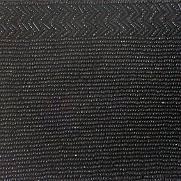 Lola black pouch in glass beads